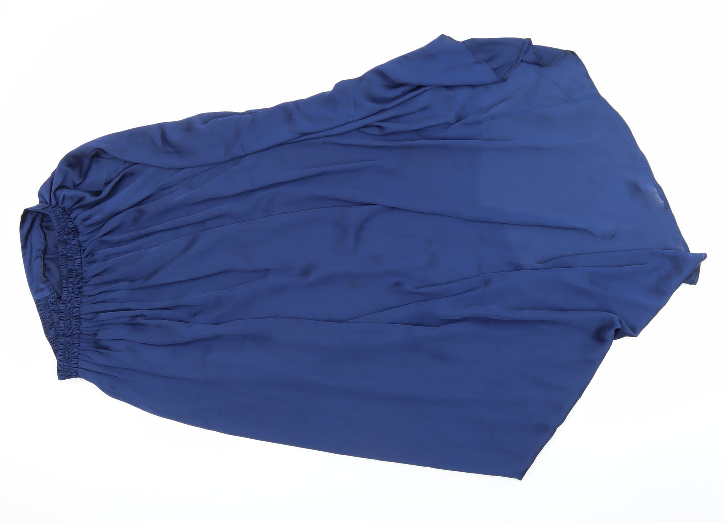 River Island Womens Blue Polyester A-Line Skirt Size 8