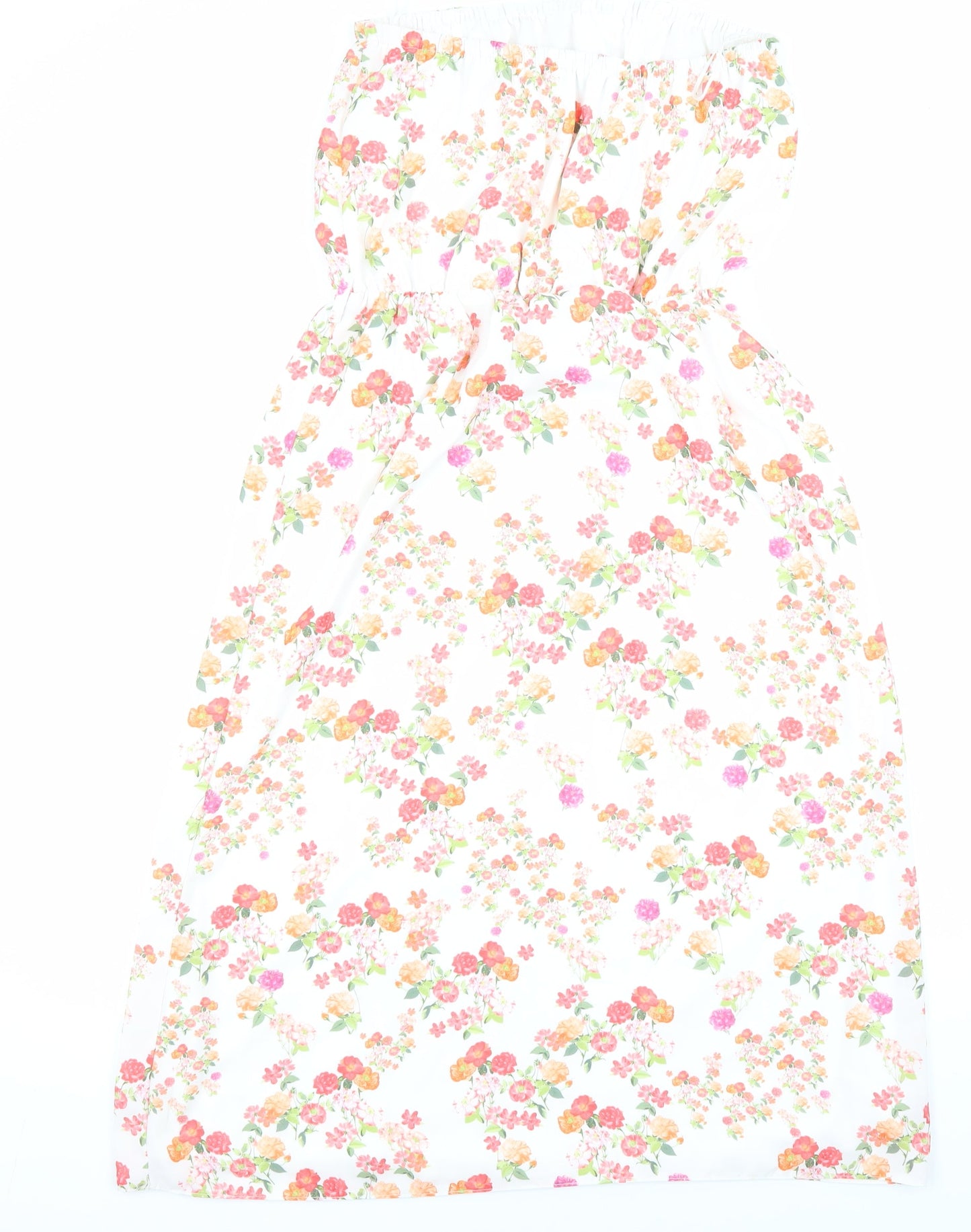 New Look Womens Multicoloured Floral Polyester Maxi Size 12 Off the Shoulder