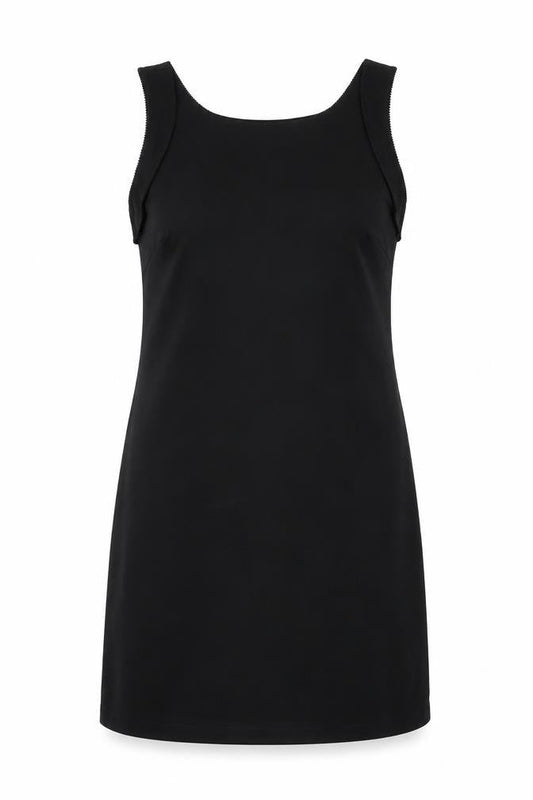 NEXT Womens Black Polyester Shift Size 10 Round Neck Pullover