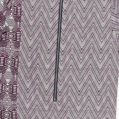 Next Womens Multicoloured Geometric Polyester Shift Size 6 Round Neck Zip