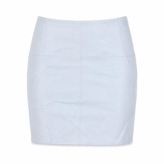 Missguided Womens Blue Polyurethane Mini Skirt Size 6 Zip