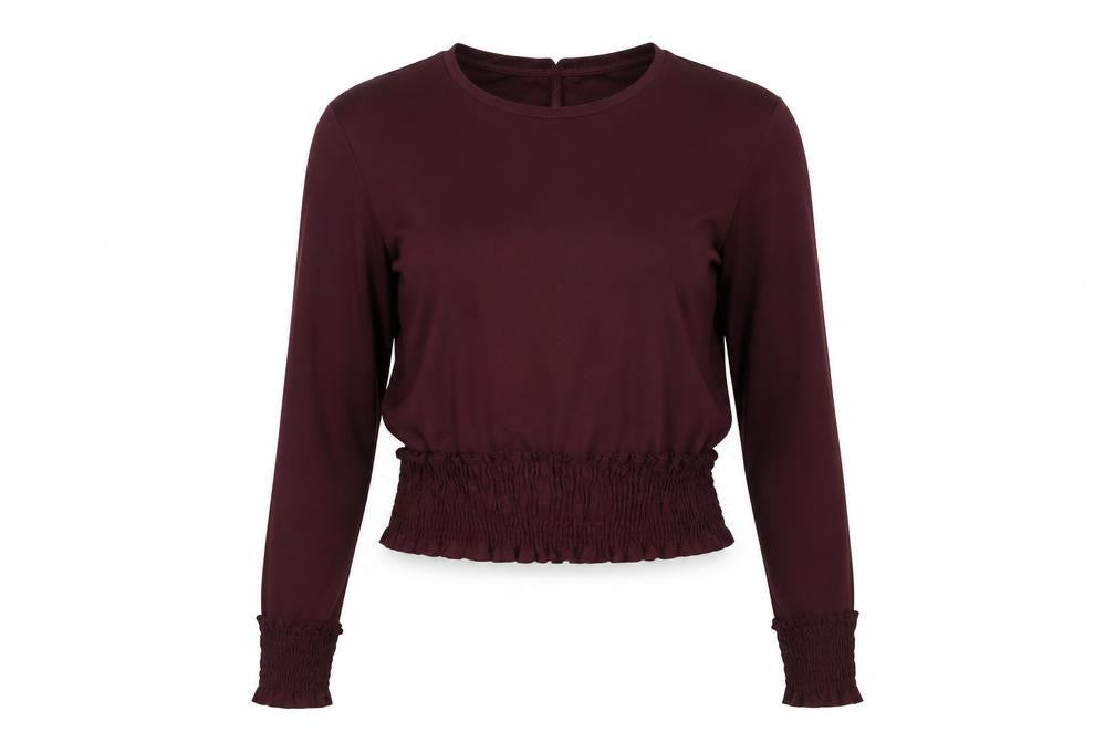 Zara Womens Purple Polyester Basic T-Shirt Size S Round Neck