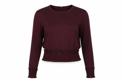 Zara Womens Purple Polyester Basic T-Shirt Size S Round Neck