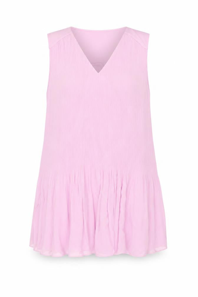 H&M Womens Pink Polyester Shift Size XL V-Neck Pullover