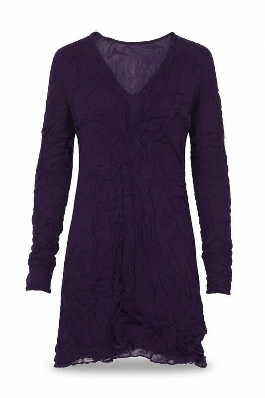 Kaliko Womens Purple Viscose Shift Size 14 V-Neck Pullover