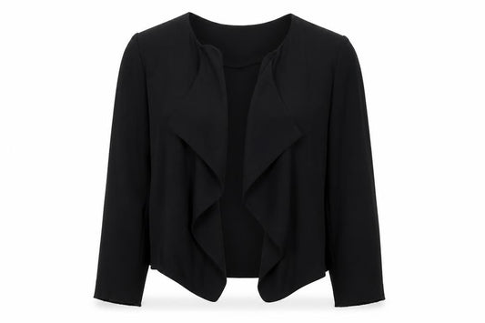 Warehouse Womens Black Kimono Blazer Size 12