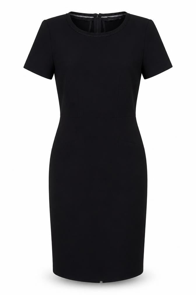 NEXT Womens Black Polyester A-Line Size 10 Round Neck Zip
