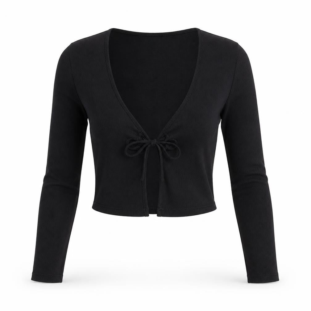 Brave Soul Womens Black Cotton Jersey T-Shirt Size S V-Neck