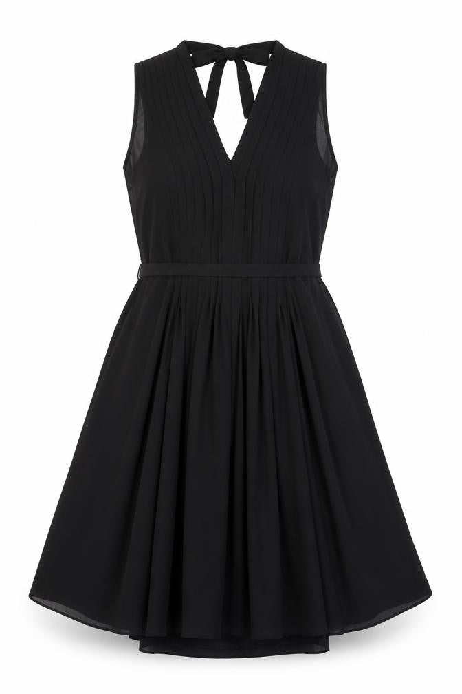 Jack Wills Womens Black Polyester Trapeze & Swing Size 8 V-Neck Pullover