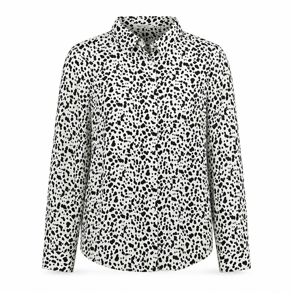 Brave Soul Womens Multicoloured Geometric Polyester Basic Button-Up Size S Collared