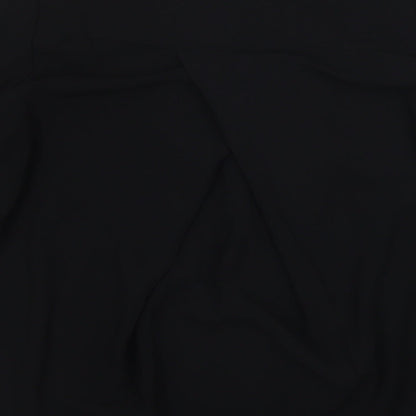 Monki Womens Black Polyester Basic Button-Up Size XS Collared