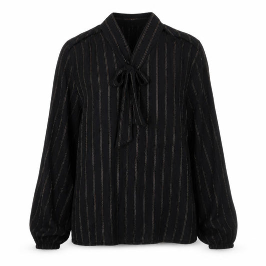 Marks and Spencer Womens Black Viscose Basic Button-Up Size 12 Collared