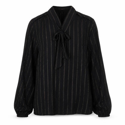 Marks & Spencer Womens Black Viscose Basic Button-Up Size 12 Collared