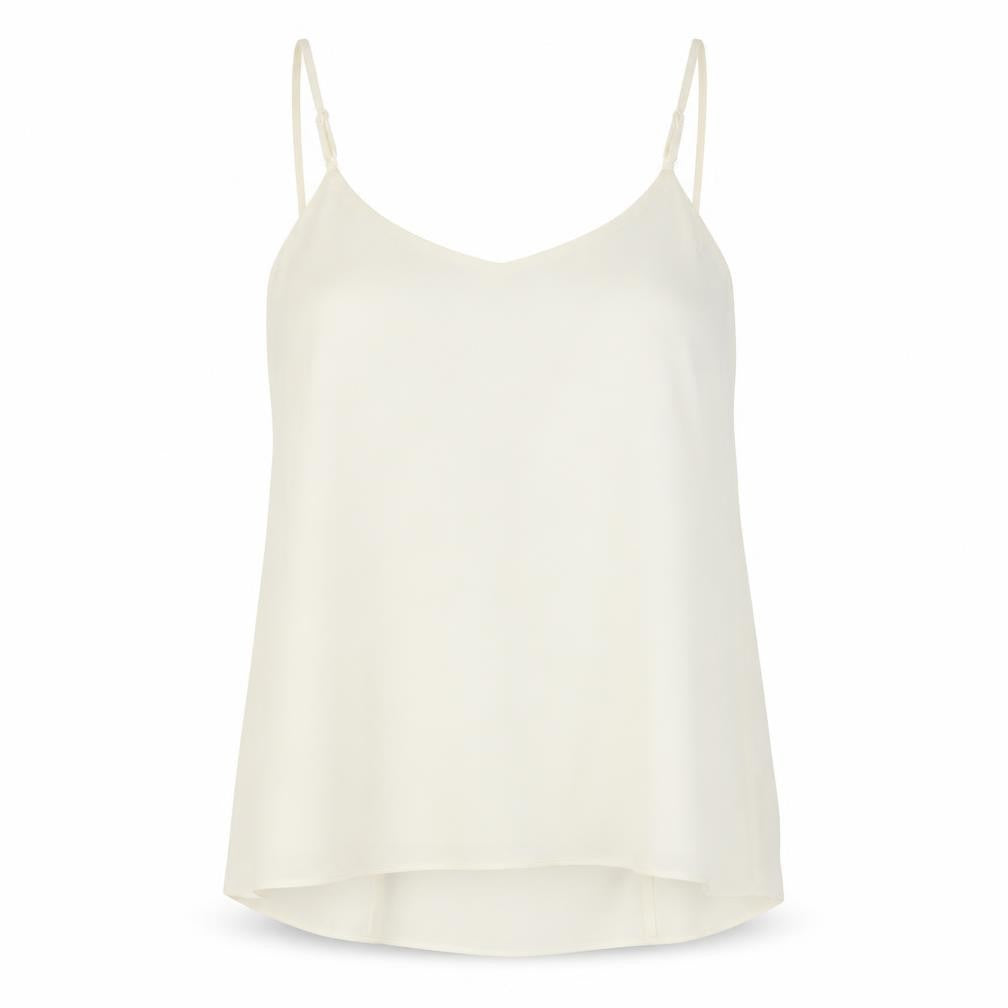 Oasis Womens White Polyester Basic Tank Size 14 Round Neck