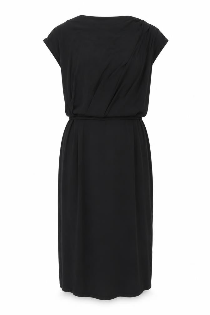 Oasis Womens Black Viscose Maxi Size L Cowl Neck Pullover
