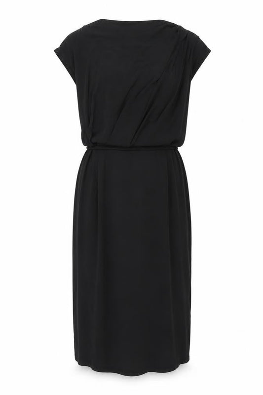 Oasis Womens Black Viscose Maxi Size L Cowl Neck Pullover