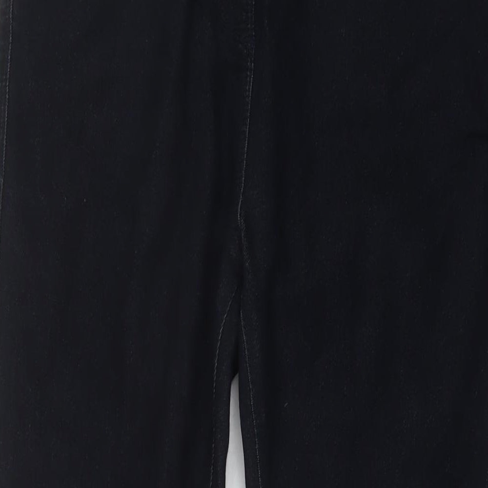Papaya Womens Blue Cotton Skinny Jeans Size 14 L31 in Regular Button