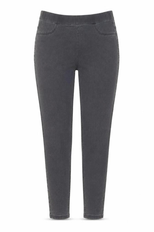Marks & Spencer Womens Grey Cotton Jegging Jeans Size 12 L25 in Regular