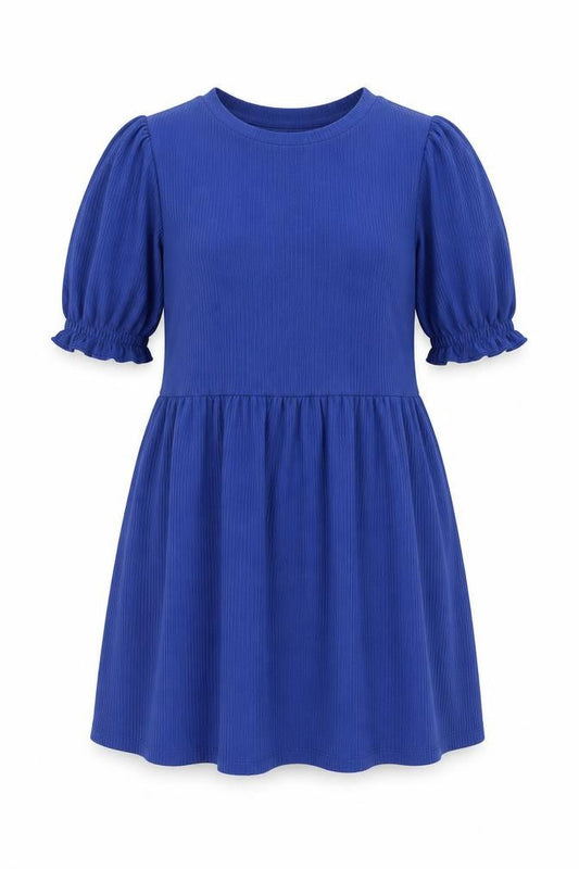 New Look Womens Blue Polyester A-Line Size 12 Round Neck Pullover