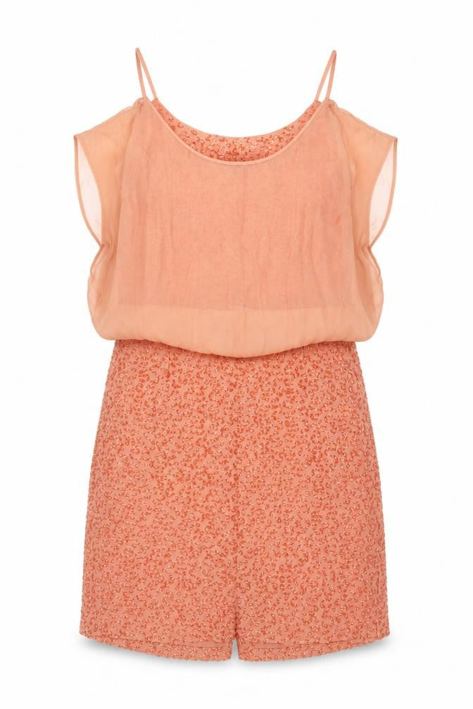 French Connection Womens Orange Polyester A-Line Size S Round Neck Zip
