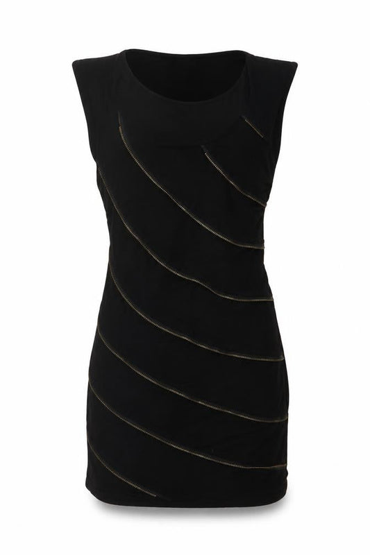 River Island Womens Black Viscose Mini Size 14 Round Neck Pullover