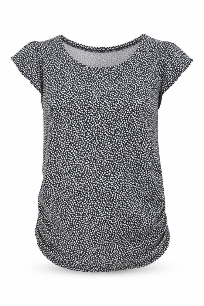H&M Womens Multicoloured Floral Viscose Basic Blouse Size M Round Neck