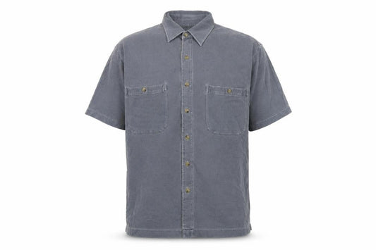 Moose Creek Mens Blue Cotton Button-Up Size M Collared Button