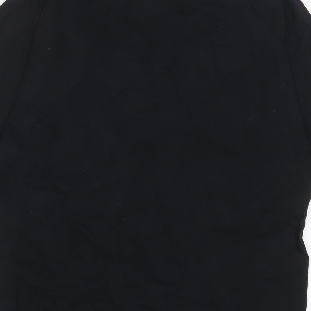 WWE Womens Black Cotton Basic T-Shirt Size S Crew Neck - Sasha Banks