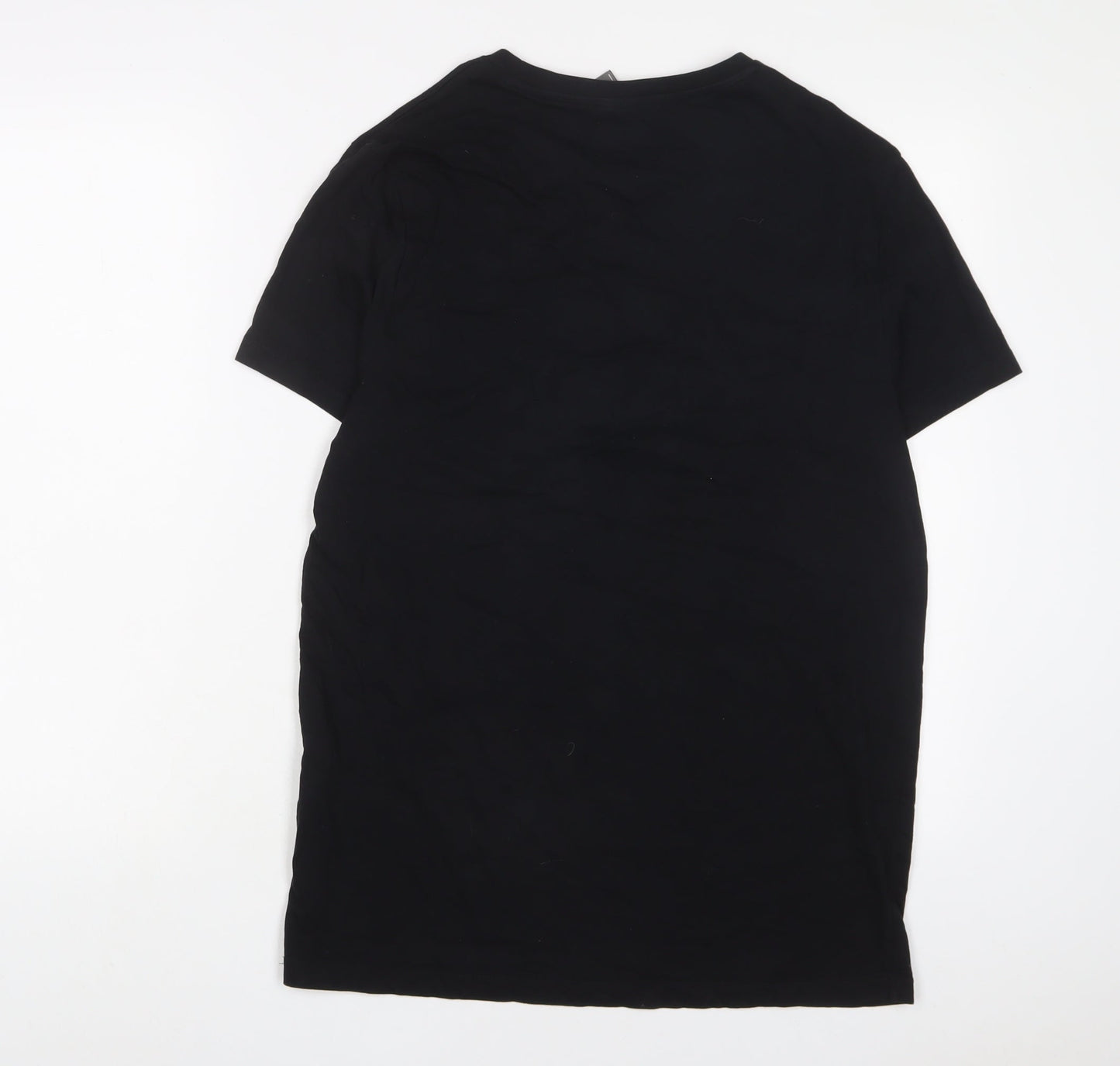 ASOS Mens Black Cotton T-Shirt Size M Crew Neck