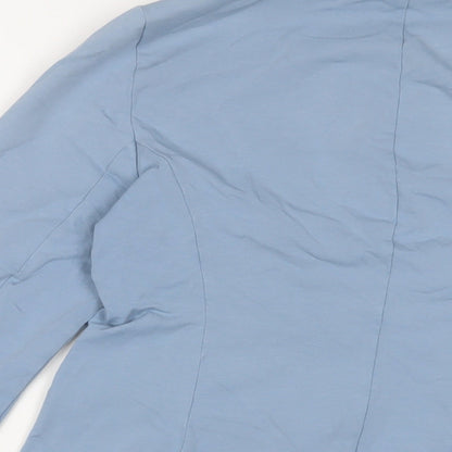 Tesini Womens Blue Jacket Size 16 Hook & Eye