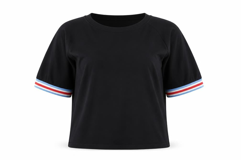Zara Womens Black Cotton Basic T-Shirt Size S Crew Neck