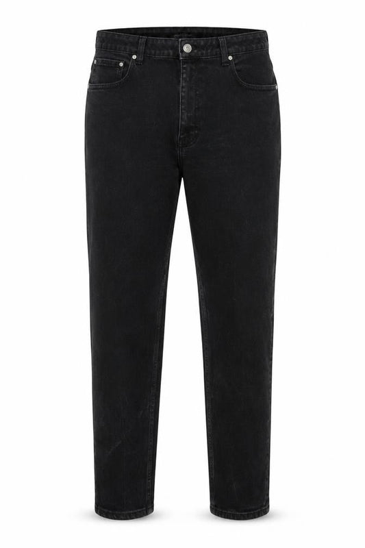 ASOS Mens Black Cotton Tapered Jeans Size 42 in L32 in Regular Zip