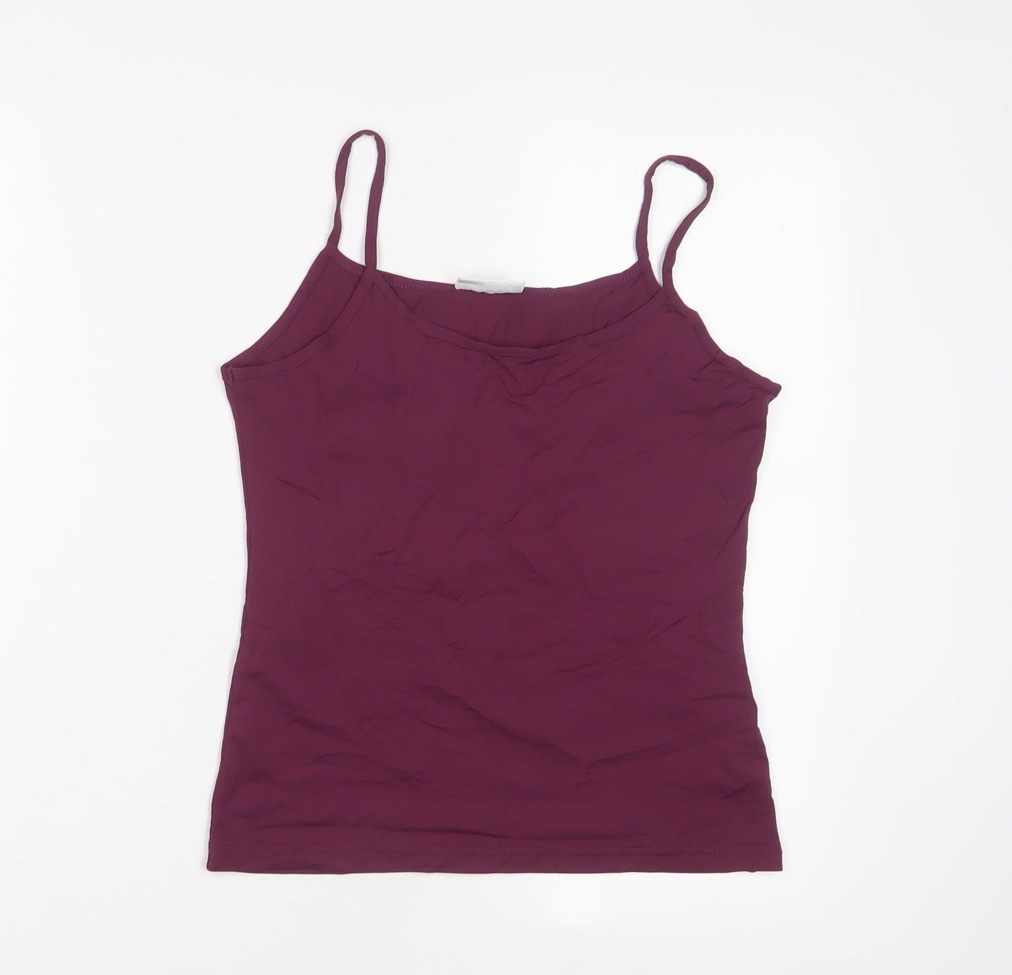 Yessica Womens Purple Nylon Camisole Tank Size M Scoop Neck