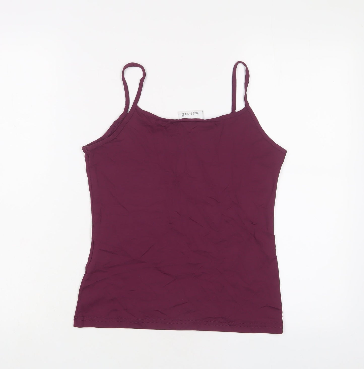 Yessica Womens Purple Nylon Camisole Tank Size M Scoop Neck