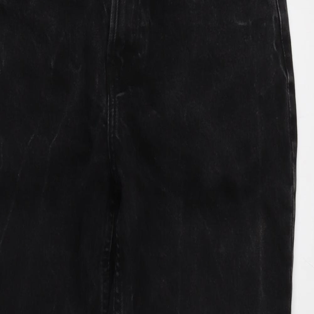 Berksha Womens Grey Cotton Straight Jeans Size 22 in L27.5 in Extra-Slim Zip