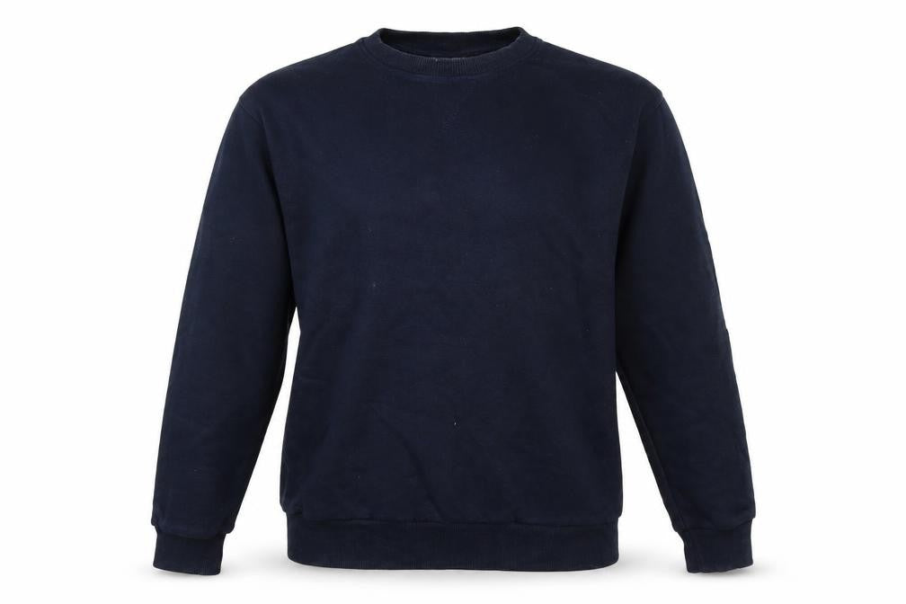 Zara Mens Blue Cotton Pullover Sweatshirt Size M