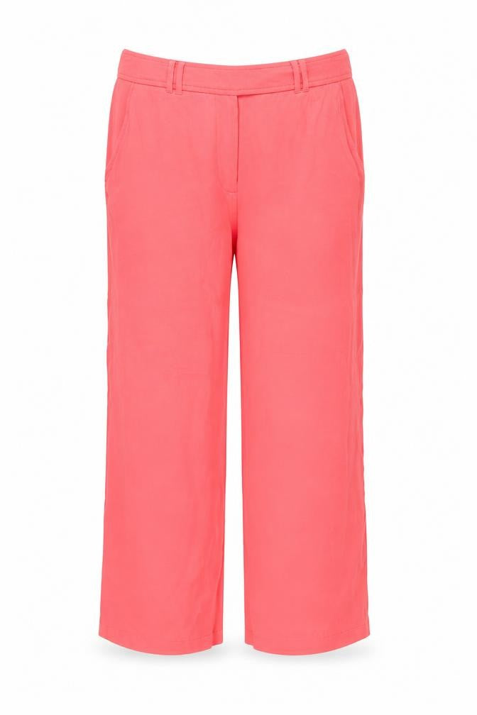 NEXT Womens Pink Herringbone Polyester Trousers Size 12 L24 in Regular