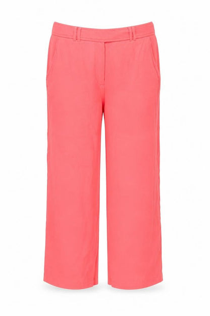 Next Womens Pink Herringbone Polyester Trousers Size 12 L24 in Regular