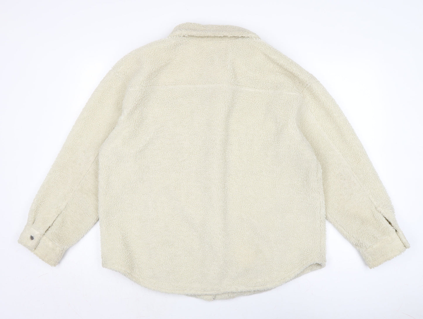 Divided Womens Ivory Jacket Size L Snap