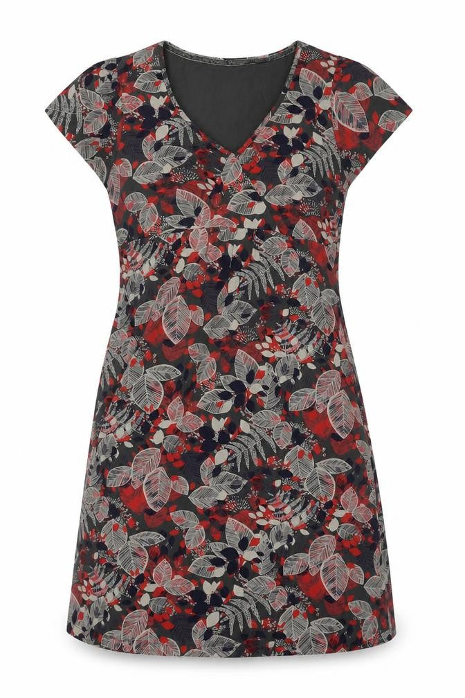 Debenhams Womens Multicoloured Floral Cotton A-Line Size 14 V-Neck Pullover