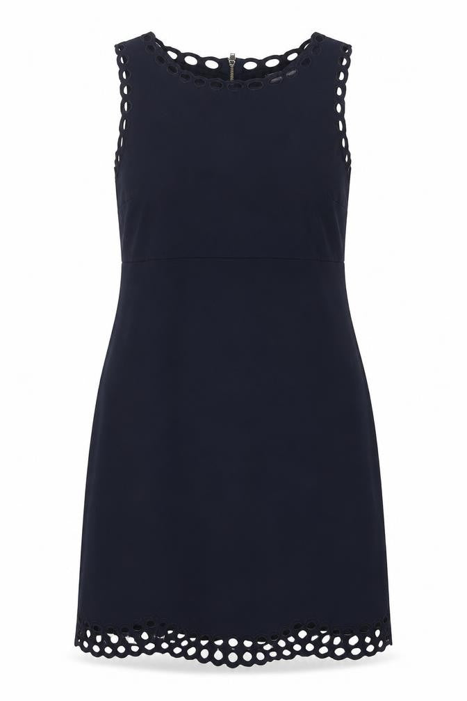 Marks & Spencer Womens Blue Viscose A-Line Size 10 Round Neck Pullover