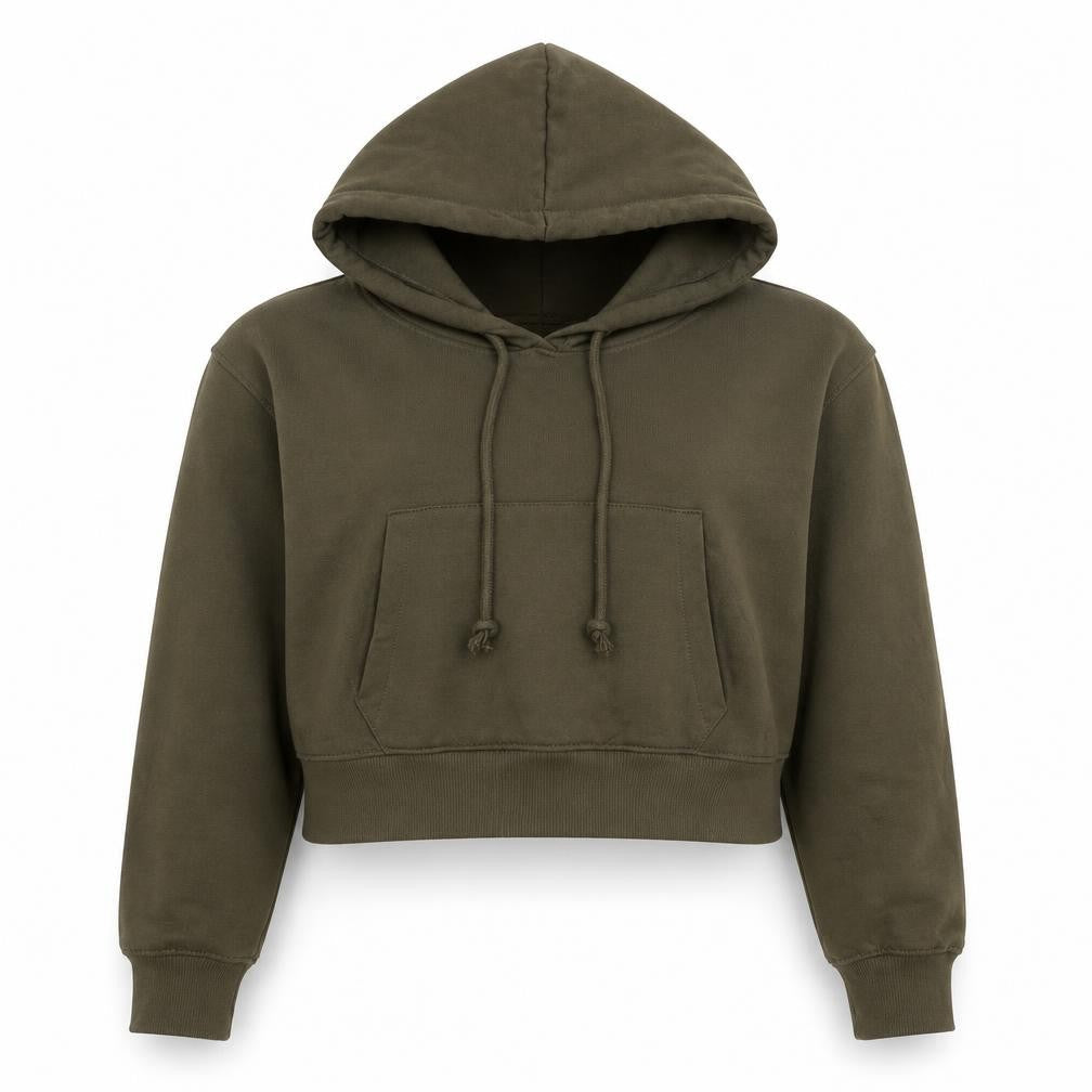 Pull&Bear Womens Green Cotton Pullover Hoodie Size XL Pullover