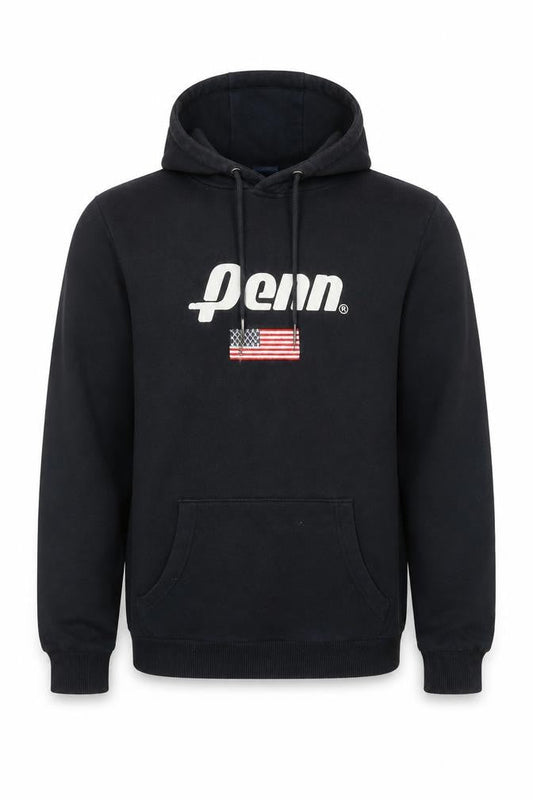 Penn Mens Blue Cotton Pullover Hoodie Size XS - Logo
