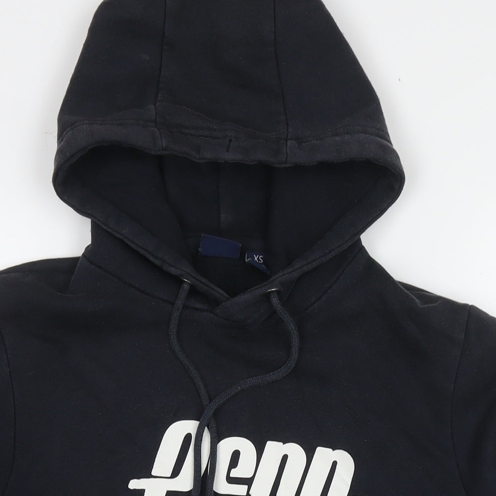 Penn Mens Blue Cotton Pullover Hoodie Size XS - Logo