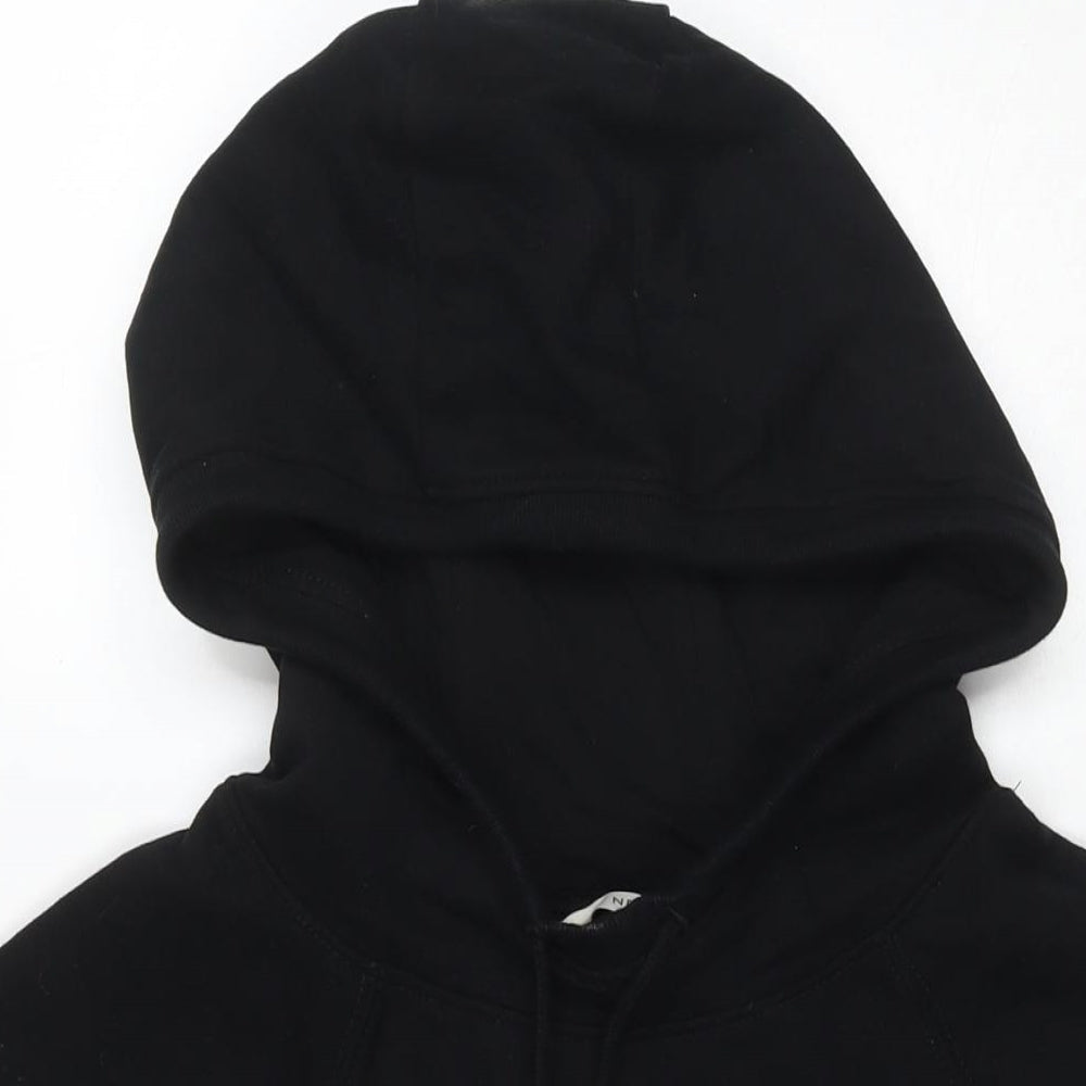 NEXT Womens Black Cotton Pullover Hoodie Size L Pullover