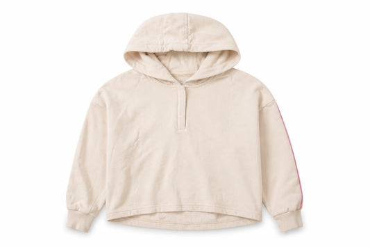 Marks & Spencer Girls Beige Polyester Pullover Hoodie Size 7-8 Years Pullover