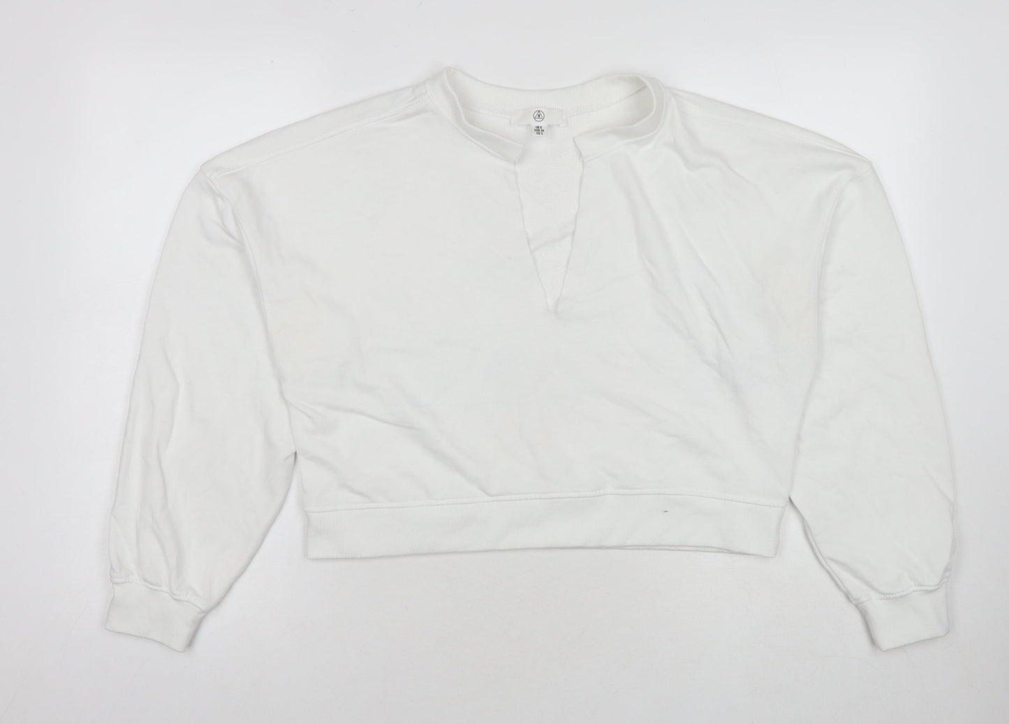 Missguided Womens White Polyester Pullover Sweatshirt Size 6 Pullover