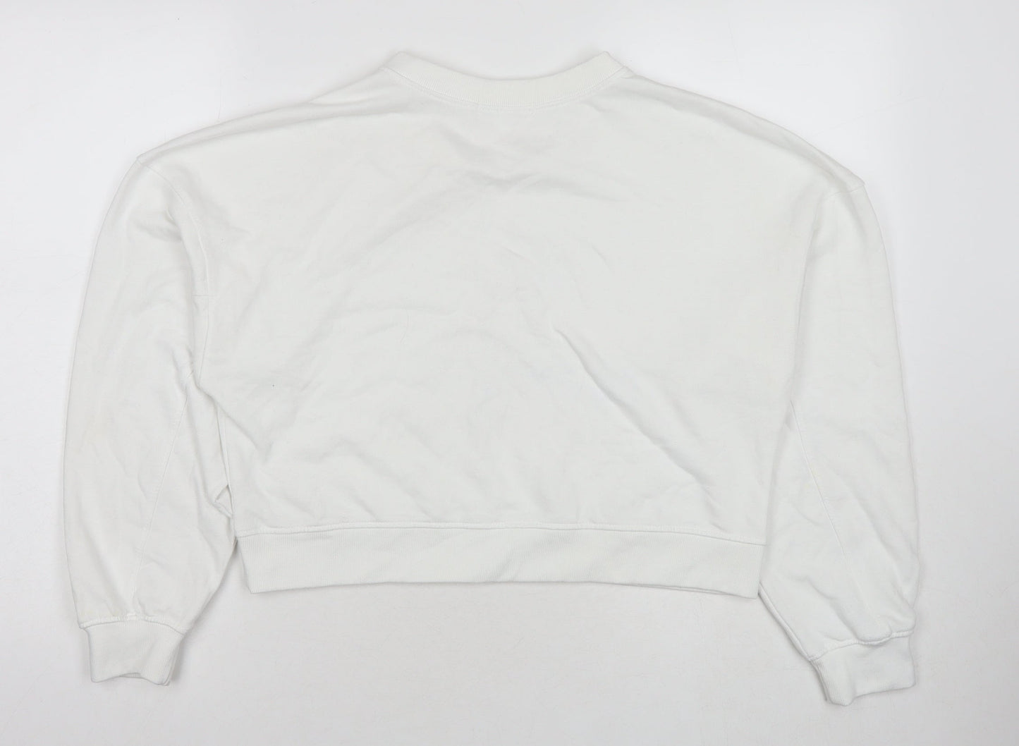 Missguided Womens White Polyester Pullover Sweatshirt Size 6 Pullover