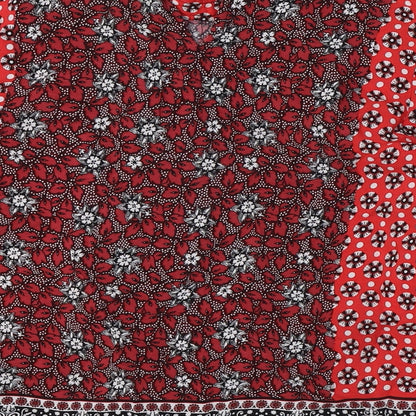 River Island Womens Red Viscose Basic Button-Up Size 12 Mock Neck