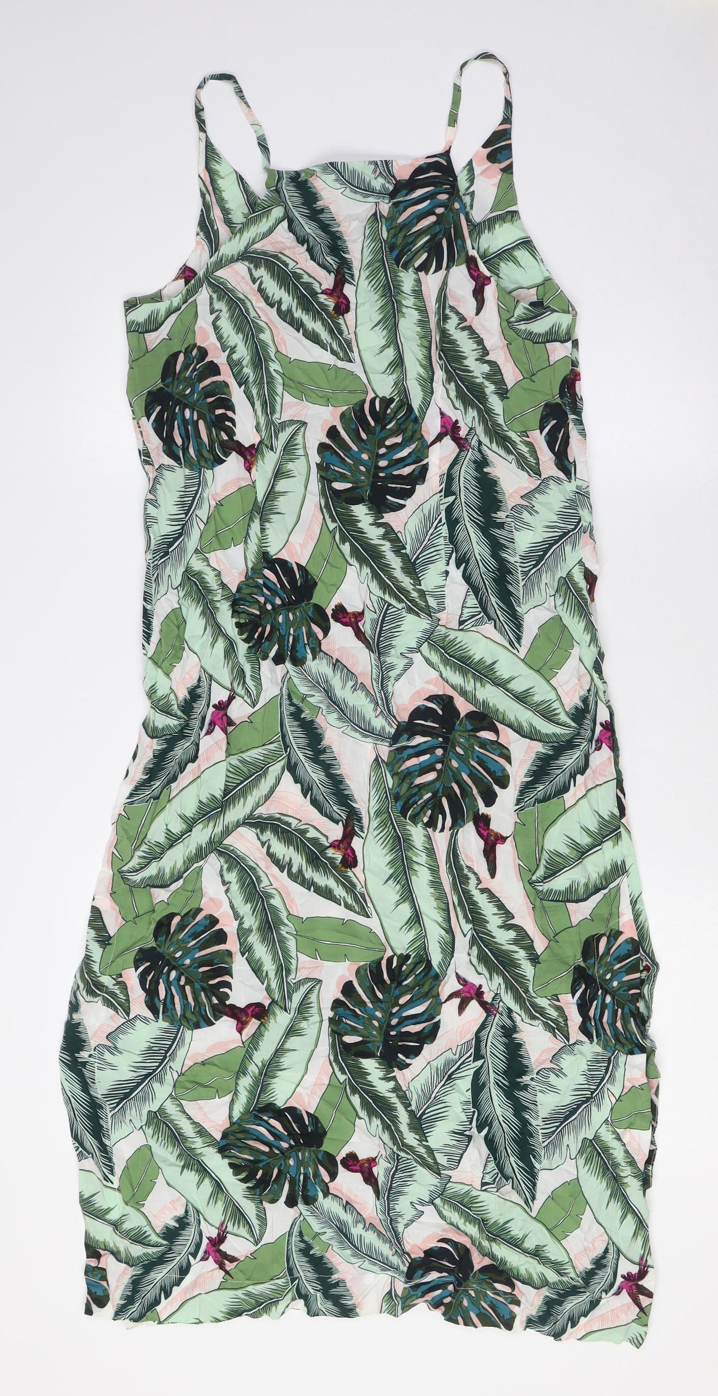 Seafolly Womens Multicoloured Viscose A-Line Size S Square Neck - Leaves
